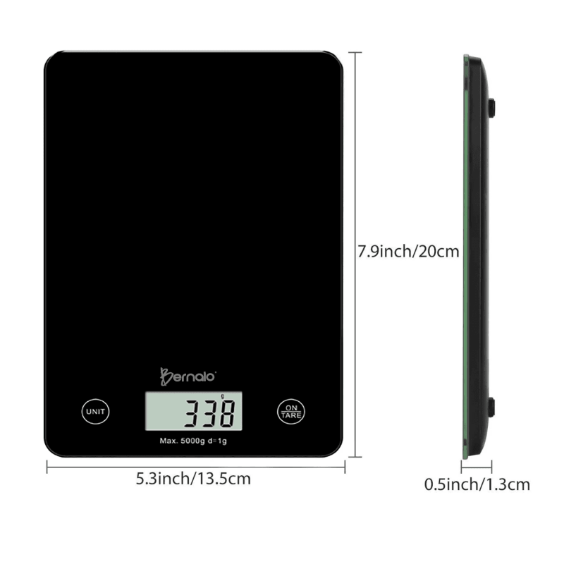 Balanza Cocina Vidrio Templado 5 Kg